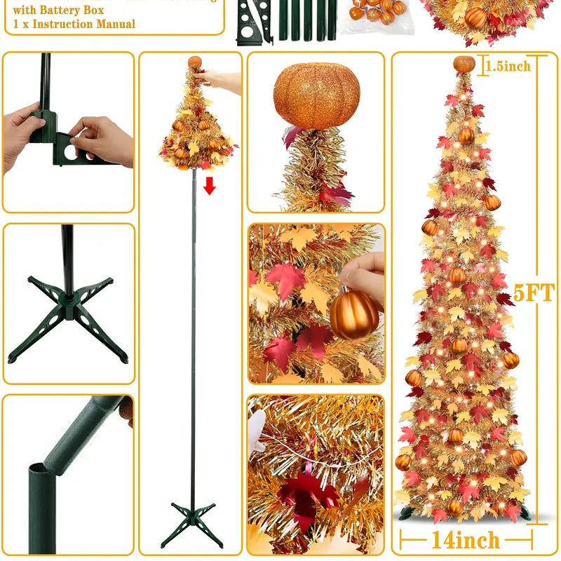 🔥HOT SALE 49% OFF🔥 - 🎃 Pumpkin Glow Maple Tree