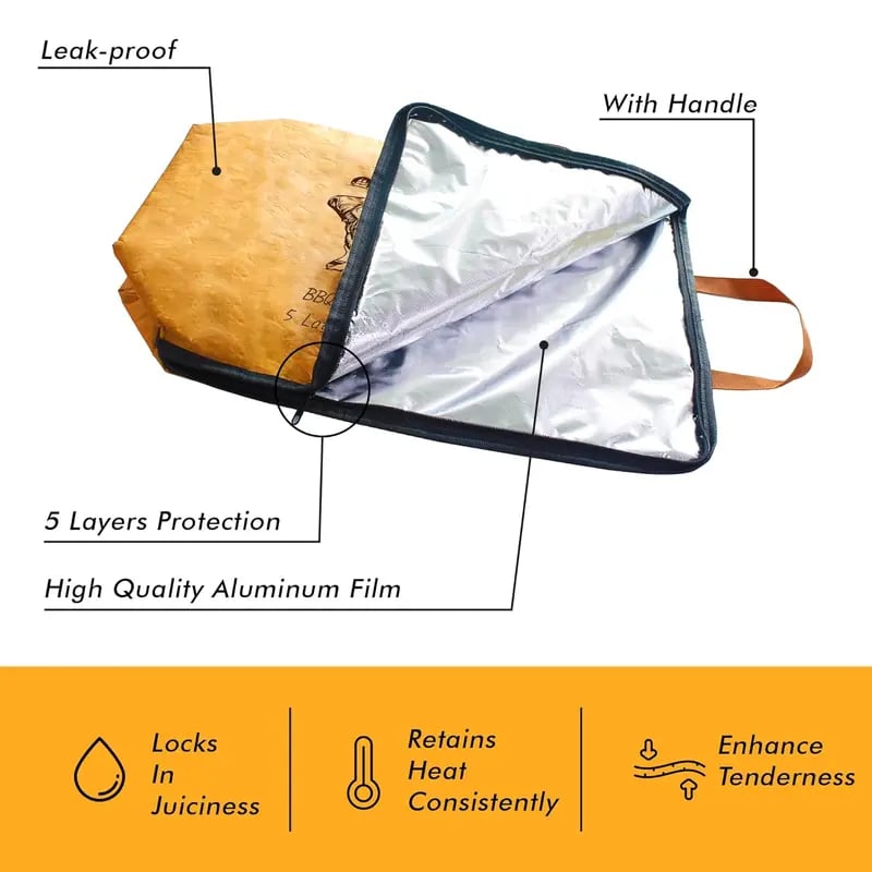 🍖21" BBQ Meat Resting Bag – Lock In Heat & Juices
