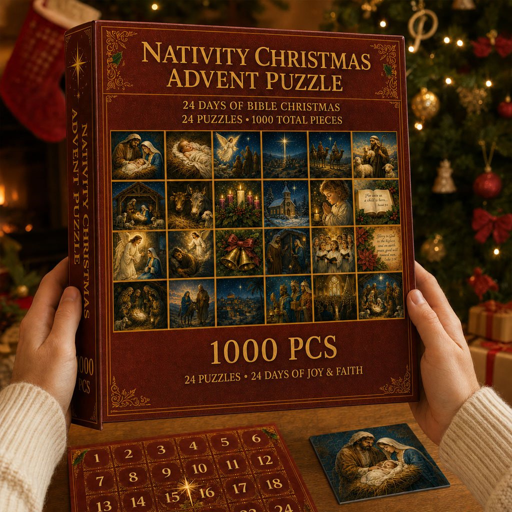 🔥Last Day 49% OFF - 🎄✝️Nativity Christmas Advent Puzzle