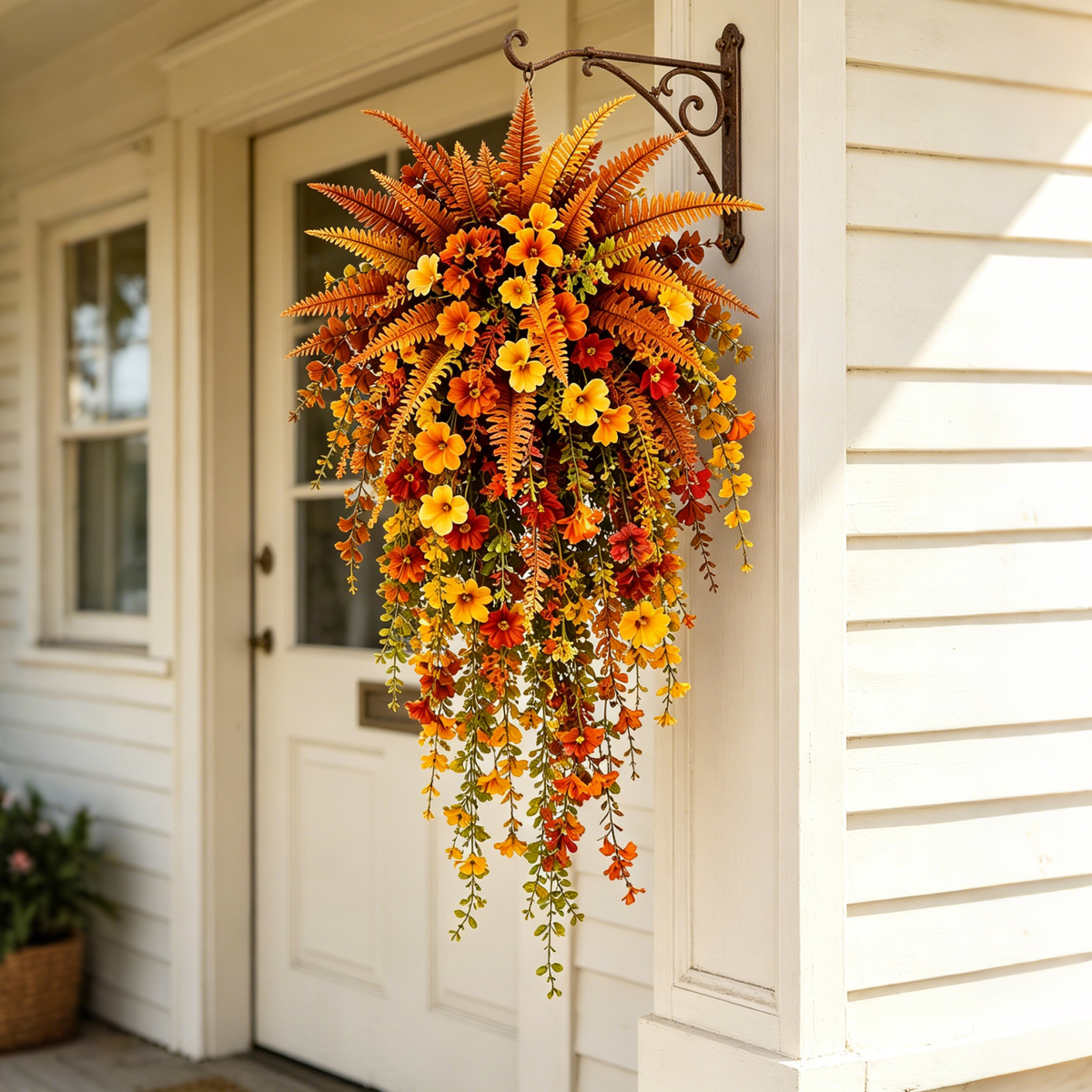 🔥Last Day 49% OFF - Artificial Fern for Autumn Outdoor Decor– Autumn Porch & Door Decoration