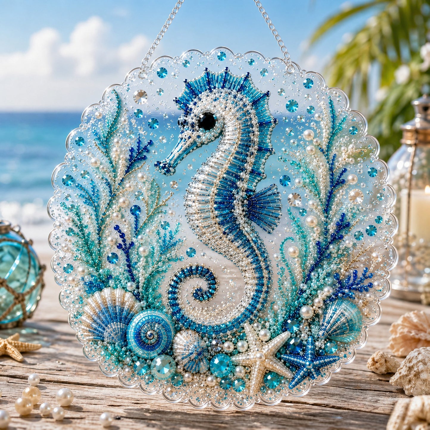 🔥BUY 3 GET 1 FREE - 🌊✨Ocean Pearl Art DIY Hanging Ornament Kit