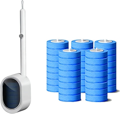 Disposable Toilet Brush Kit with Refills – Wall-Mount Toilet Cleaning System