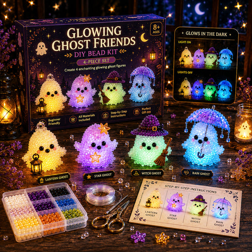✨ Glowing Fantasy Spirits DIY Bead Kit – Magical Glow-in-the-Dark Fantasy Character Collection