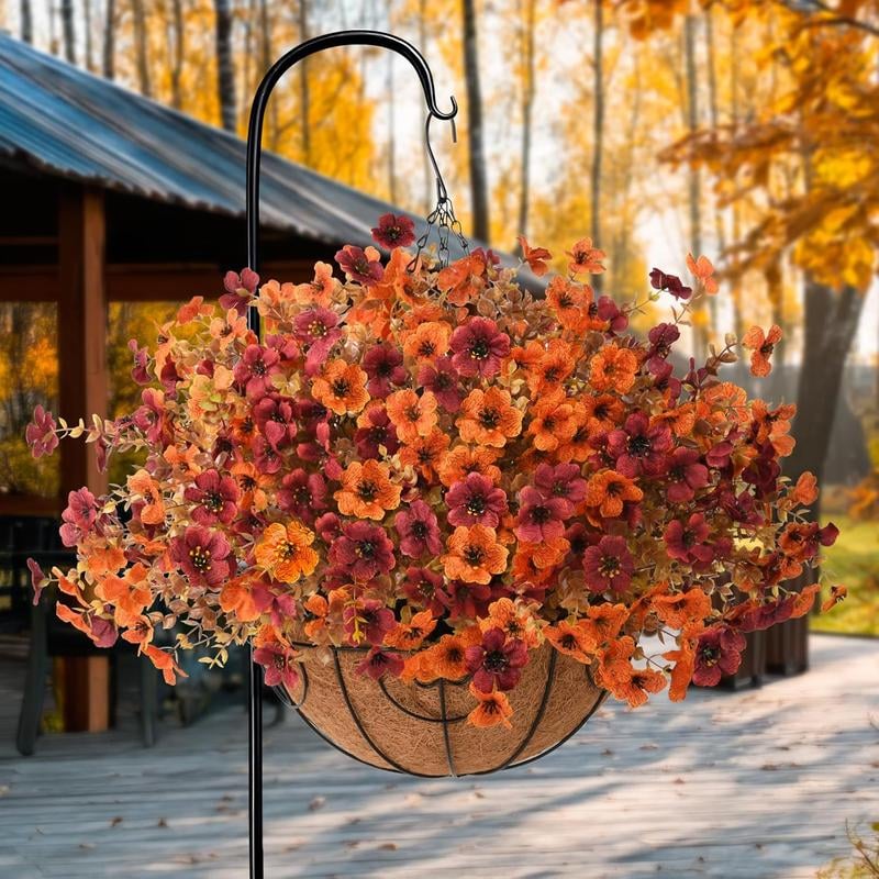 💐 summerwins Colorful UV Resistant Fake Flower Bouquet 🌸 Decorative Artificial Floral Arrangement for Home, Garden, Party & Wedding Decor