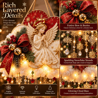 🔥Buy 2 Get 20% OFF🔥✨ Angelic Christmas Snowfall Cloud – Lighted Hanging Holiday Decor☁️✨