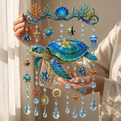 🐋 2D Ocean-Themed Wind Chime – Bring the Ocean Glow to Your Garden (📦Buy 2 Free Shipping)
