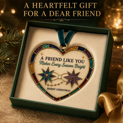 ⏳ Last Day 49% OFF – ❤️ Christmas Heart Ornament Collection | 7 Stained-Glass-Inspired Designs with Meaningful Messages for Mom, Grandma, Sister, Teachers, Coworkers, Neighbors & Friends 🎄