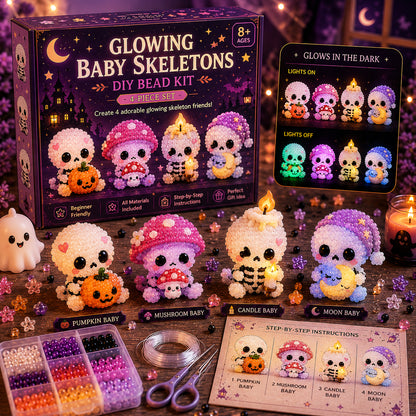 ✨ Glowing Fantasy Spirits DIY Bead Kit – Magical Glow-in-the-Dark Fantasy Character Collection