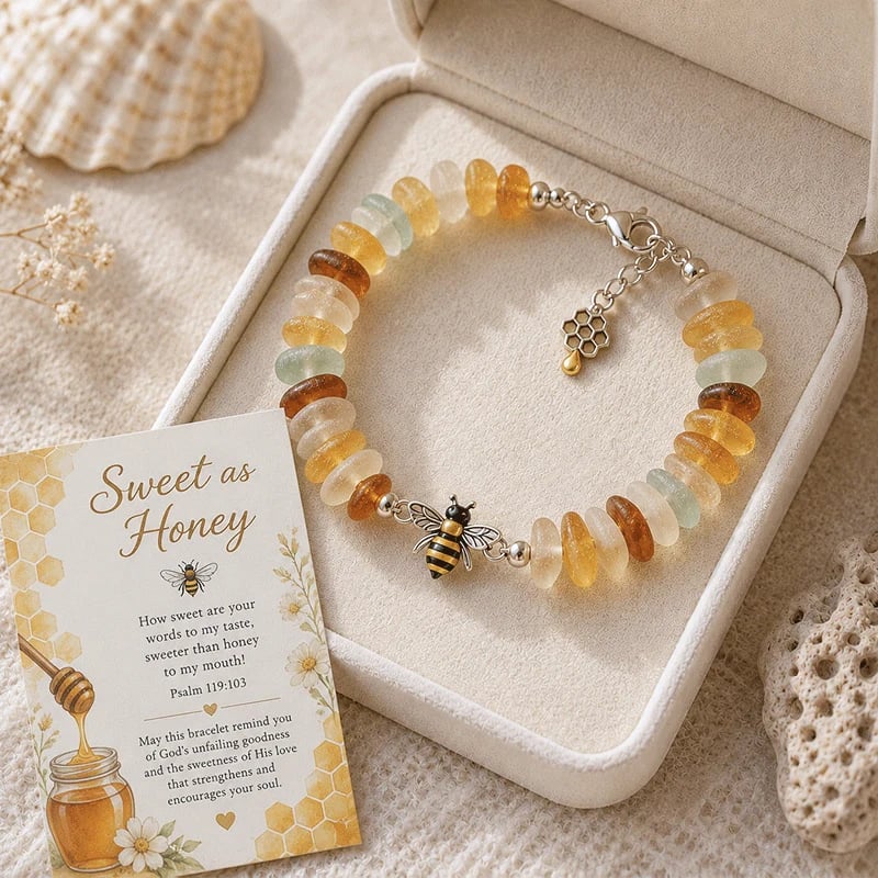 Sea Glass Blessing Bracelet