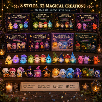 ✨ Glowing Fantasy Spirits DIY Bead Kit – Magical Glow-in-the-Dark Fantasy Character Collection