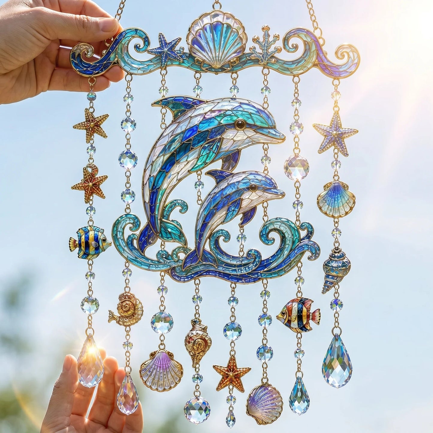 🐋 2D Ocean-Themed Wind Chime – Bring the Ocean Glow to Your Garden (📦Buy 2 Free Shipping)