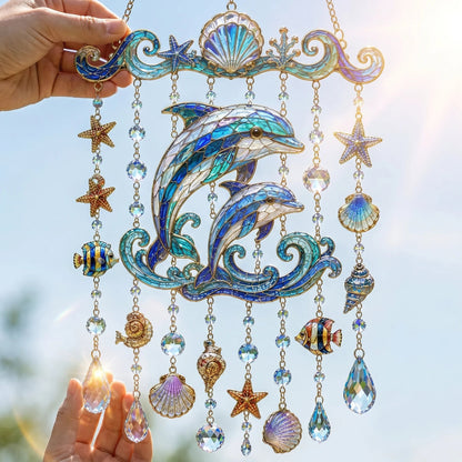 🐋 2D Ocean-Themed Wind Chime – Bring the Ocean Glow to Your Garden (📦Buy 2 Free Shipping)