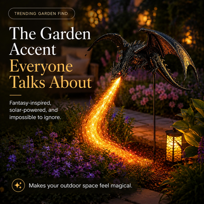 ⏳ Last Day 49% OFF🐉2027 Fellime®Dragon’s Ember Solar Garden Decor