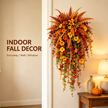 🔥Last Day 49% OFF - Artificial Fern for Autumn Outdoor Decor– Autumn Porch & Door Decoration