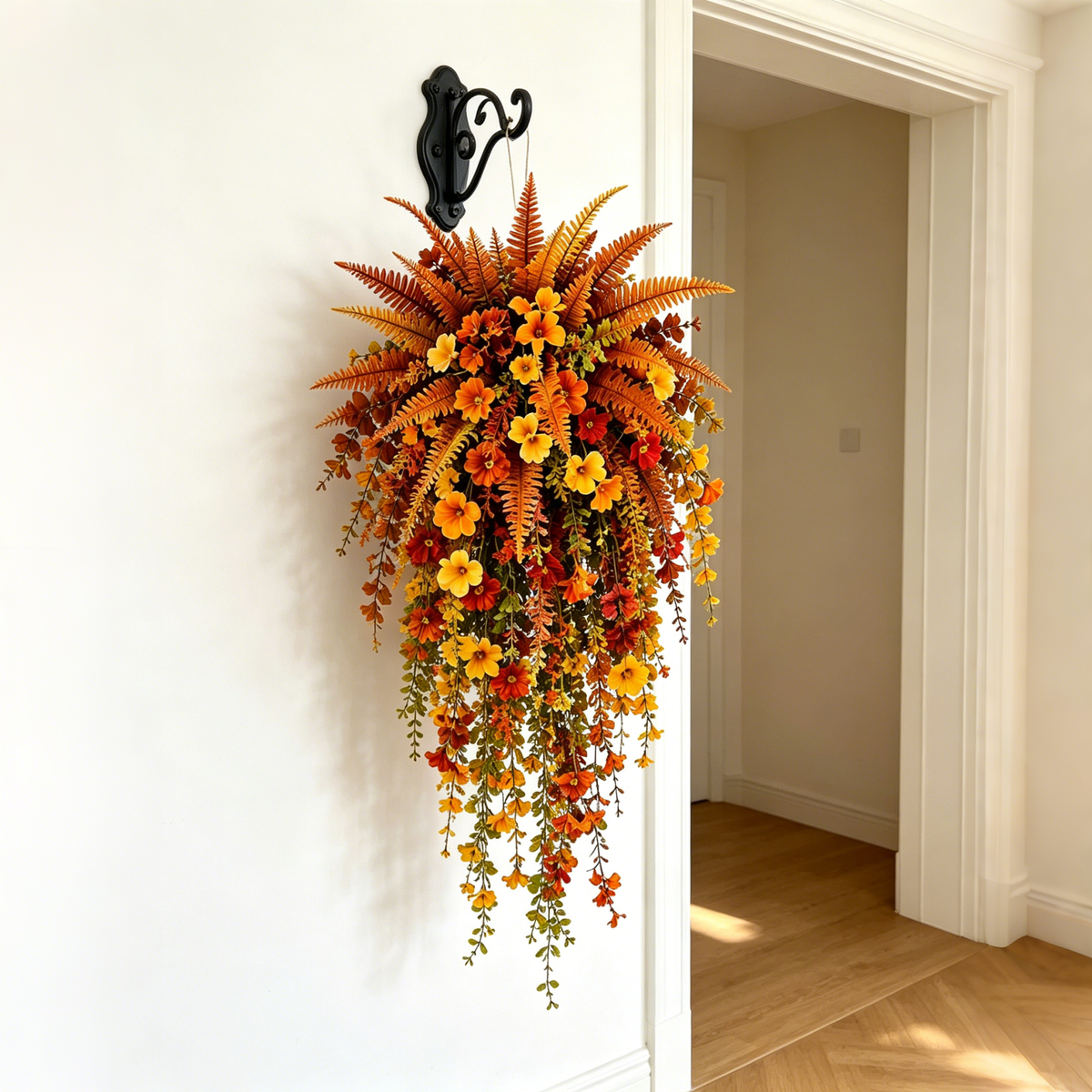 🔥Last Day 49% OFF - Artificial Fern for Autumn Outdoor Decor– Autumn Porch & Door Decoration