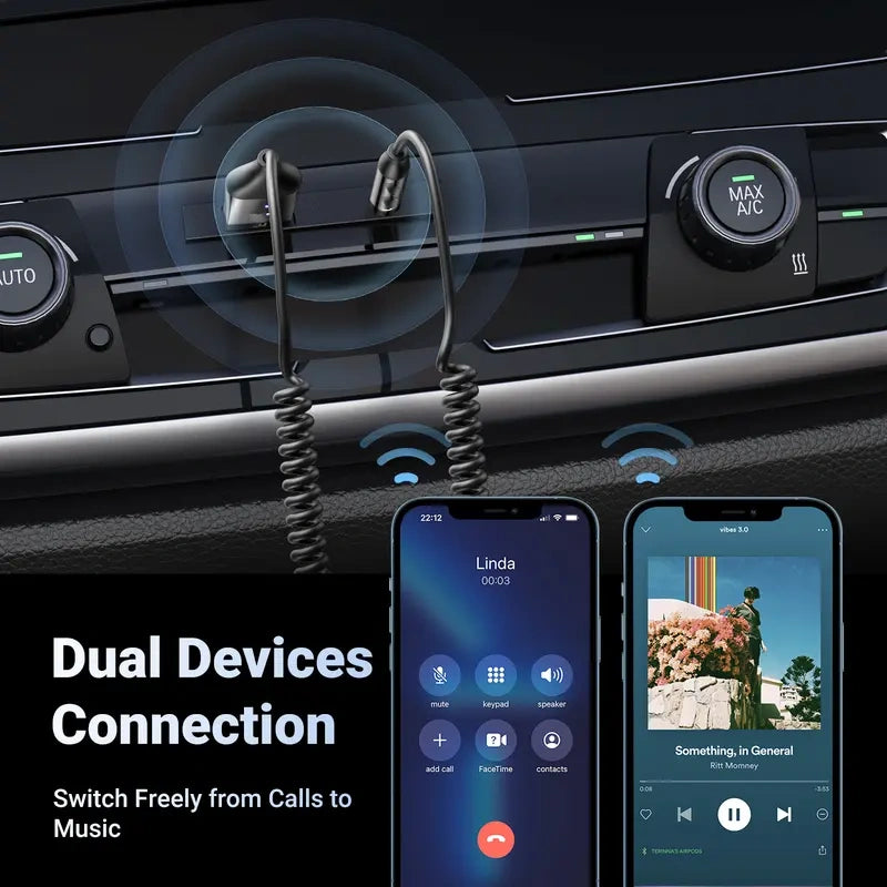 🏆2026 HOT SALE🏆50K+ SOLD-Aux to Bluetooth 6.0 Adapter Wireless Receiver
