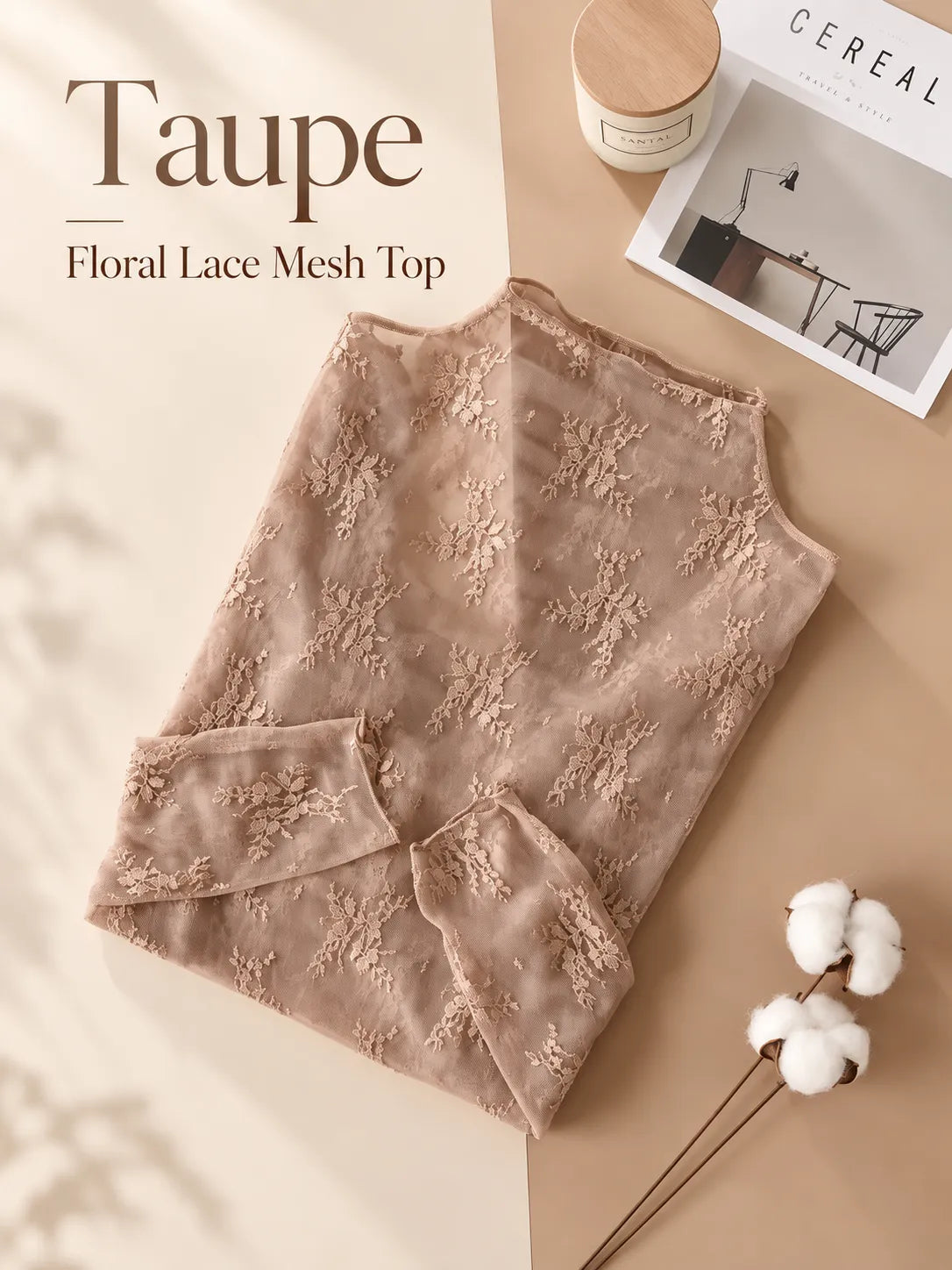🌸 Floral Lace Mesh Tops | Elegant Layering Set