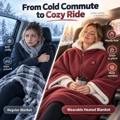 ✨Last Day 50% OFF🔥Wearable Heated Blanket Shawl | Portable USB-Powered Warmth for Home, Work & Outdoors