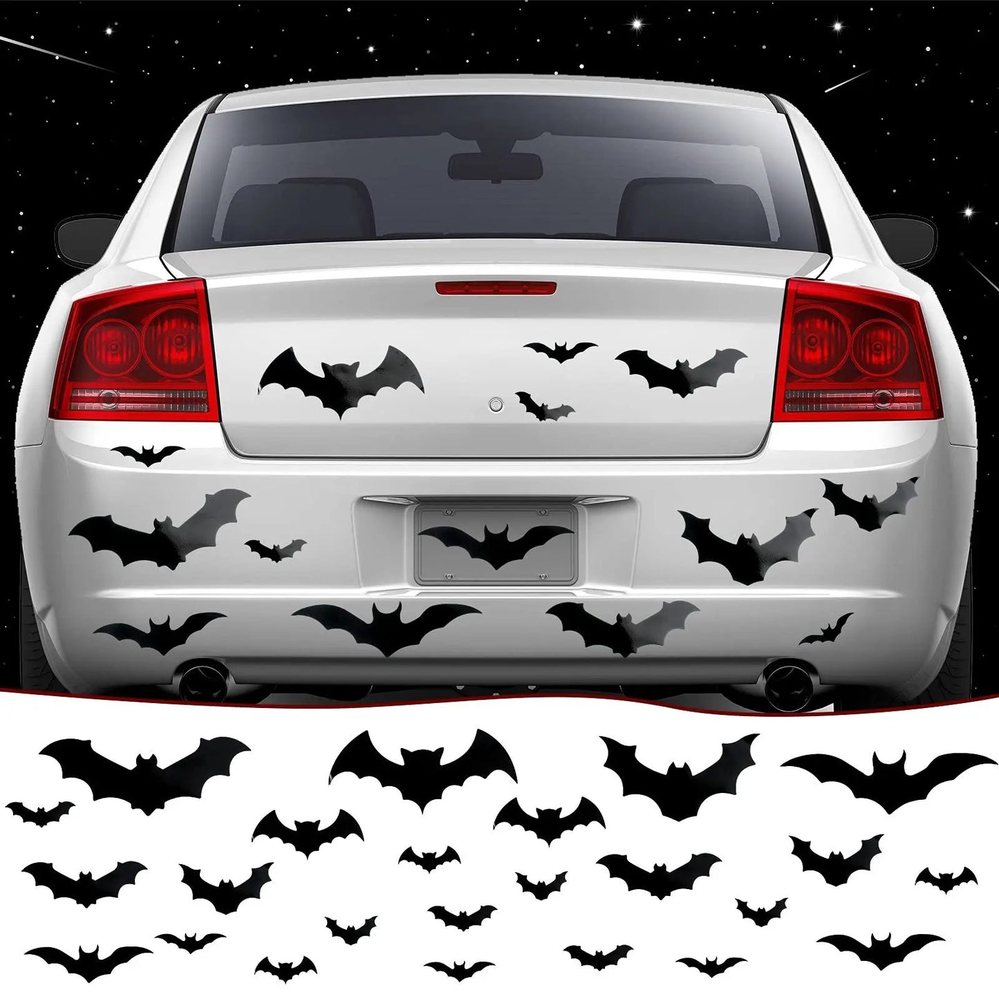 🎃 Luminous Halloween Magnetic Decor Set for Cars & Garage Doors 👻✨