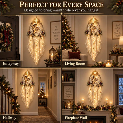 ✨49% OFF Today | Holy Family Star Veil™ – Meaningful Christmas Wall Decor