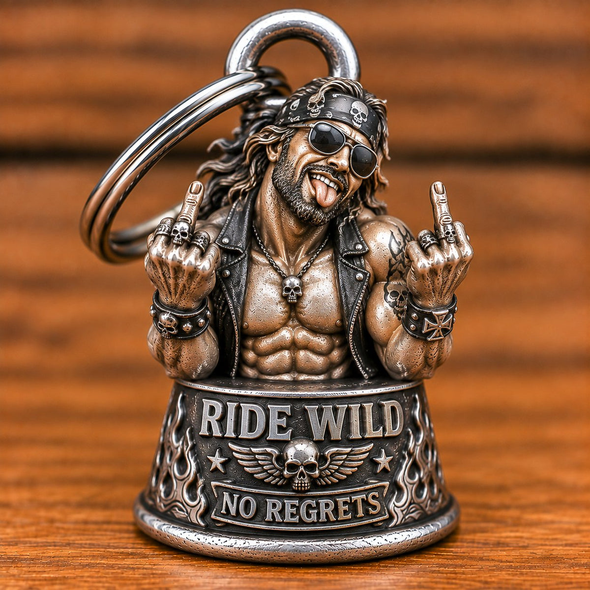 🏍️Funny Motorcycle Biker Bells - Crazy Rider Gift For Him🔔