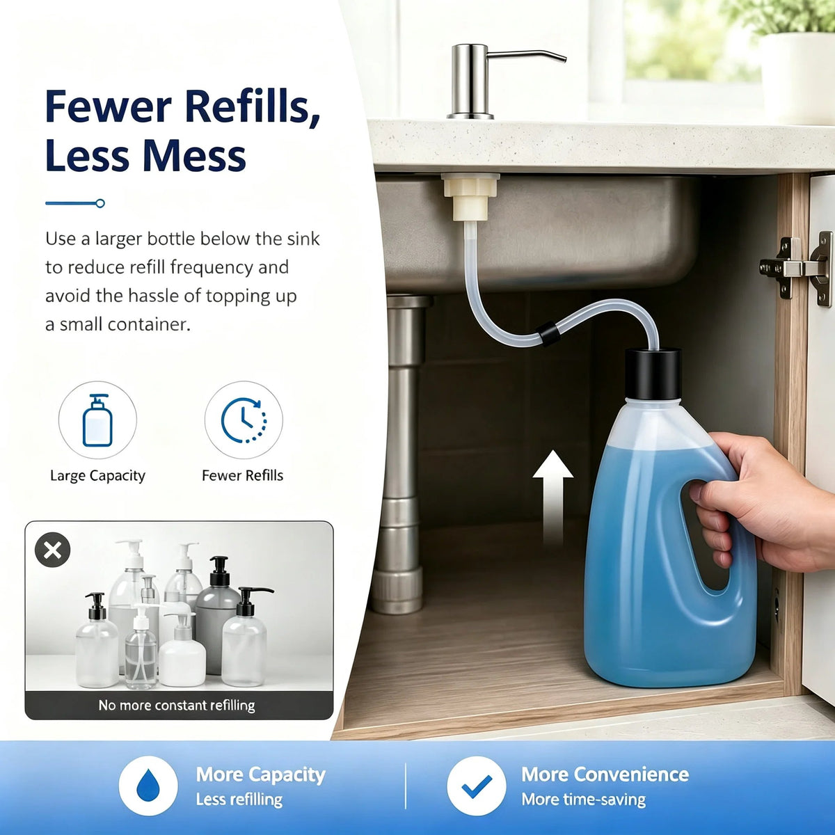 🔥Last Day 48% OFF - Kitchen Sink Soap Dispensers✨