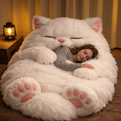🔥Hot Sale 49% off🐱 Fluffy cat sleeping bag – Soft, Warm & Purrfectly Cozy😴💤