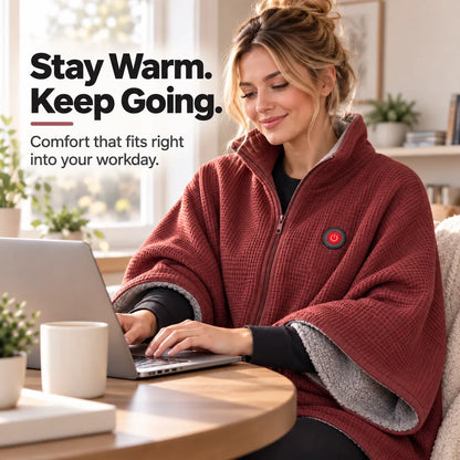 ✨Last Day 50% OFF🔥Wearable Heated Blanket Shawl | Portable USB-Powered Warmth for Home, Work & Outdoors