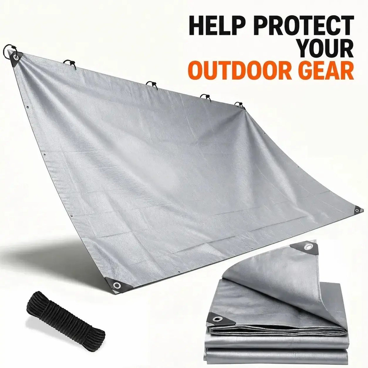 🌿 10×13 FT Clear Waterproof Tarp