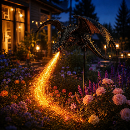 ⏳ Last Day 49% OFF🐉2027 Fellime®Dragon’s Ember Solar Garden Decor