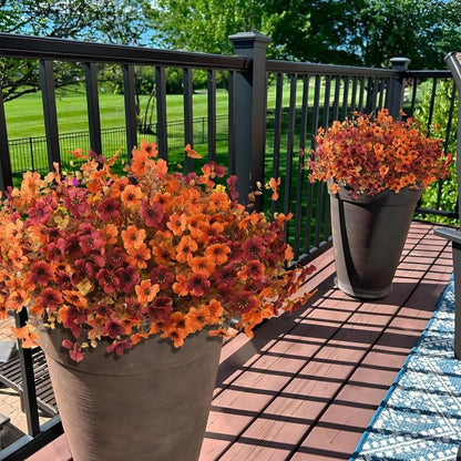 💐 summerwins Colorful UV Resistant Fake Flower Bouquet 🌸 Decorative Artificial Floral Arrangement for Home, Garden, Party & Wedding Decor