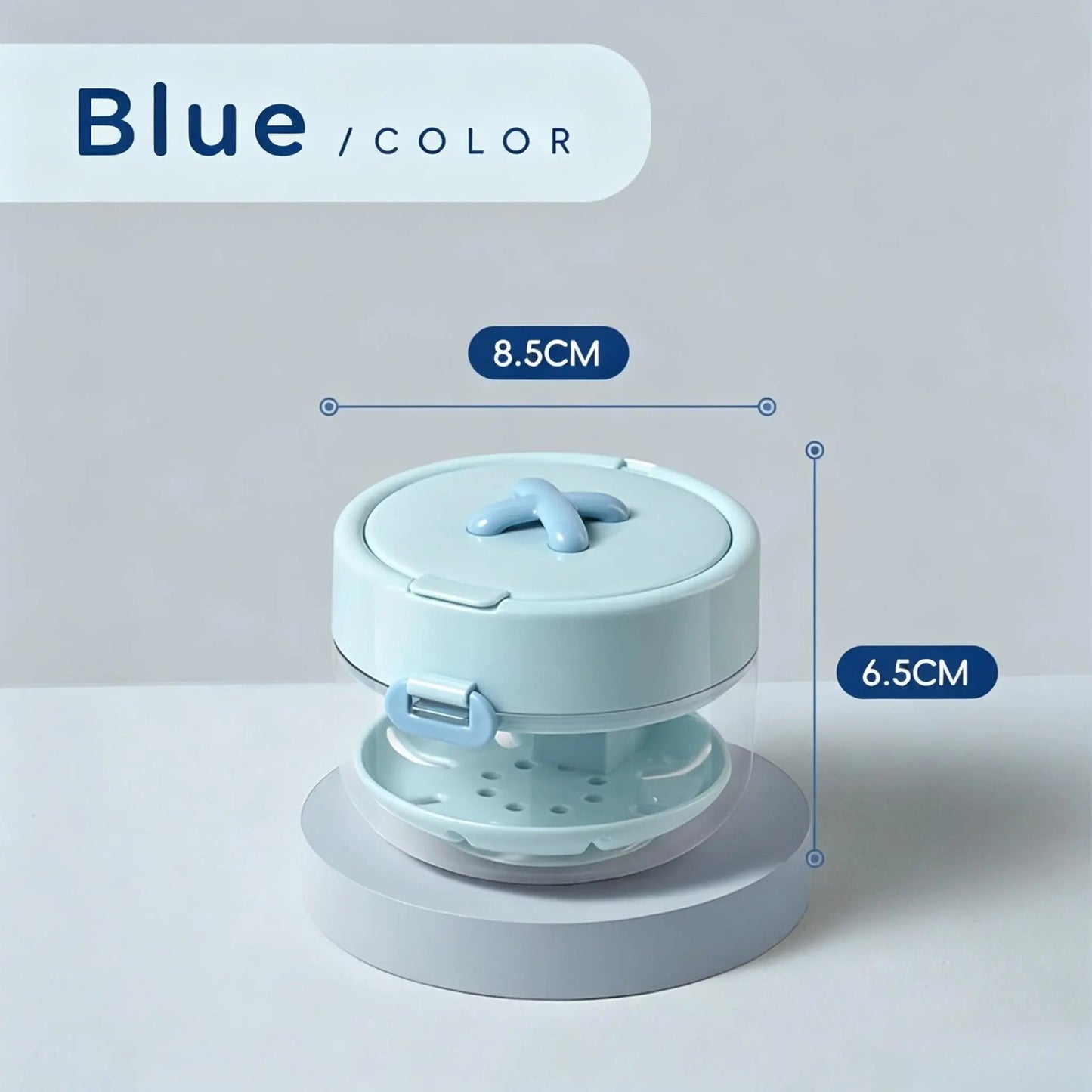 🦷Retainer Cleaner Soak Box with Drain Tray Mirror Brush Travel Storage Case