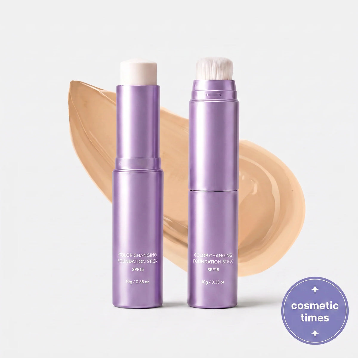 ✨ Korean 2-in-1 Color-Changing Foundation Stick™ – Seamless Coverage with Built-In Brush