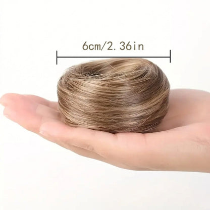 Synthetic Messy Bun Hair Piece for Women, Curly Updo Scrunchie Extension for Instant Volume and a High Crown