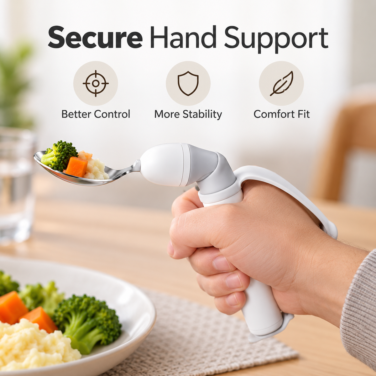 🥄 Adaptive Comfort Spoon™ – Helping Loved Ones Enjoy Mealtimes With Confidence