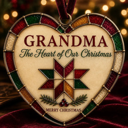 ⏳ Last Day 49% OFF – ❤️ Christmas Heart Ornament Collection | 7 Stained-Glass-Inspired Designs with Meaningful Messages for Mom, Grandma, Sister, Teachers, Coworkers, Neighbors & Friends 🎄