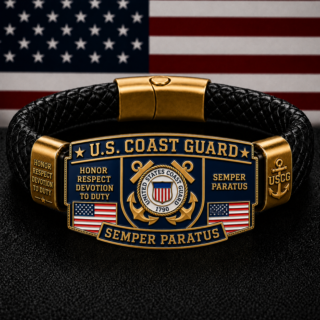 ⚓Last Day Promo: 49% OFF 🌊U.S. Coast Guard Semper Paratus Tribute Bracelet