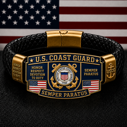 ⚓Last Day Promo: 49% OFF 🌊U.S. Coast Guard Semper Paratus Tribute Bracelet