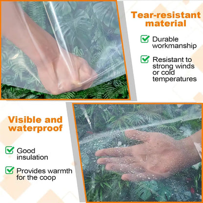 🌿 10×13 FT Clear Waterproof Tarp