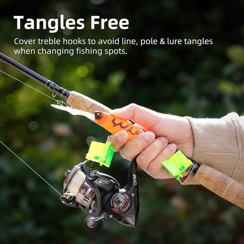 🎣 Treble Hook Protector Covers – Tangle-Free Fishing Lure Hook Guards