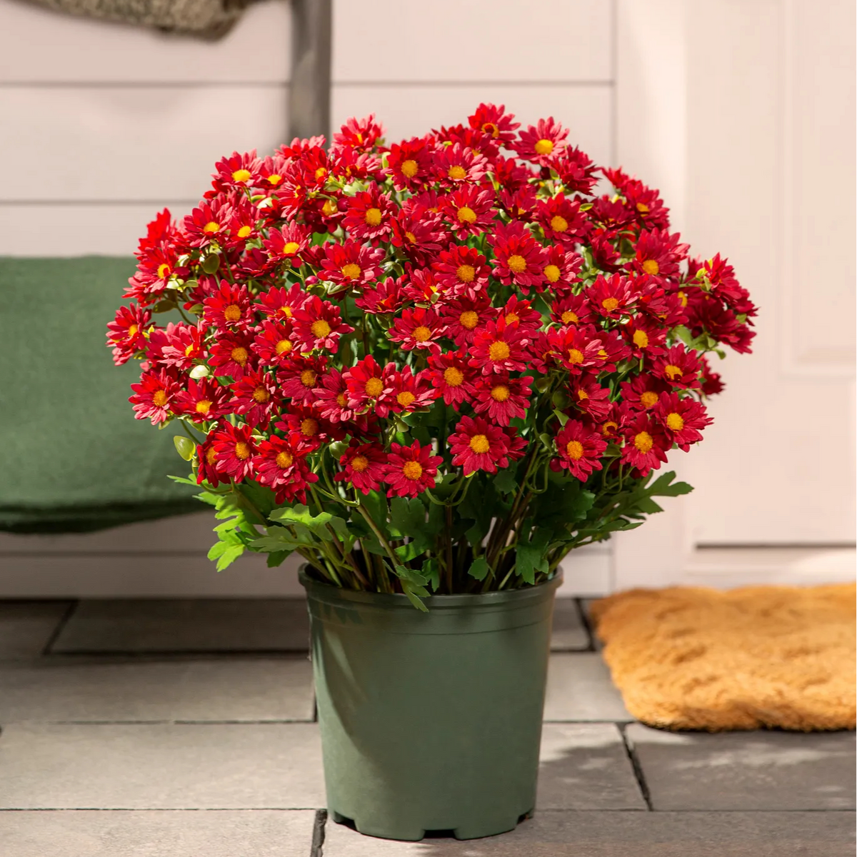 ⚡Last Day 70% OFF🌼Welcome autumn- Artificial Outdoor Sunset Mums Flowers - UV resistant, Waterproof, Windproof