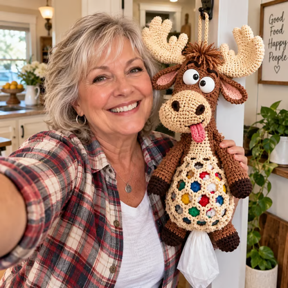 🧶Crochet Animal Bag Holder DIY Kit – Cute & Functional Hanging Storage Craft Kit