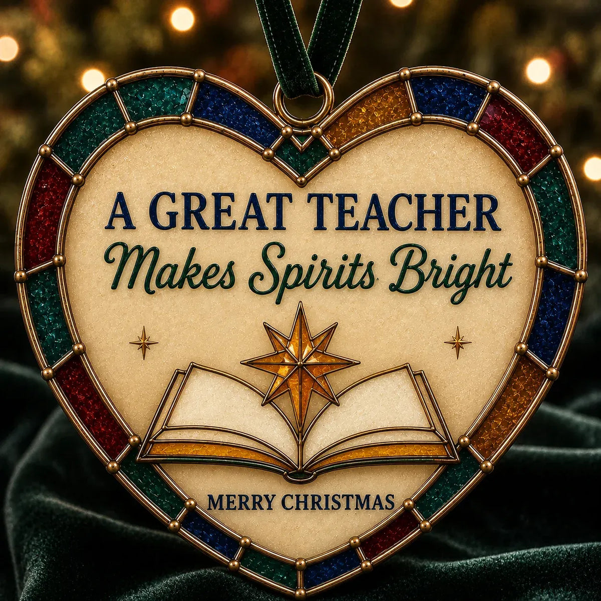 ⏳ Last Day 49% OFF – ❤️ Christmas Heart Ornament Collection | 7 Stained-Glass-Inspired Designs with Meaningful Messages for Mom, Grandma, Sister, Teachers, Coworkers, Neighbors & Friends 🎄