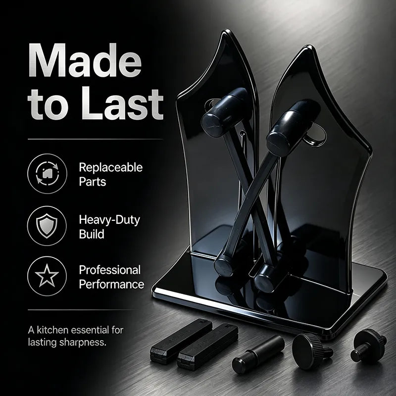 🔪Professional Stainless Steel Knife Sharpener – Fast Sharpening for Smooth, Wavy & Micro-Tooth Blades, Adjustable 16°-32°
