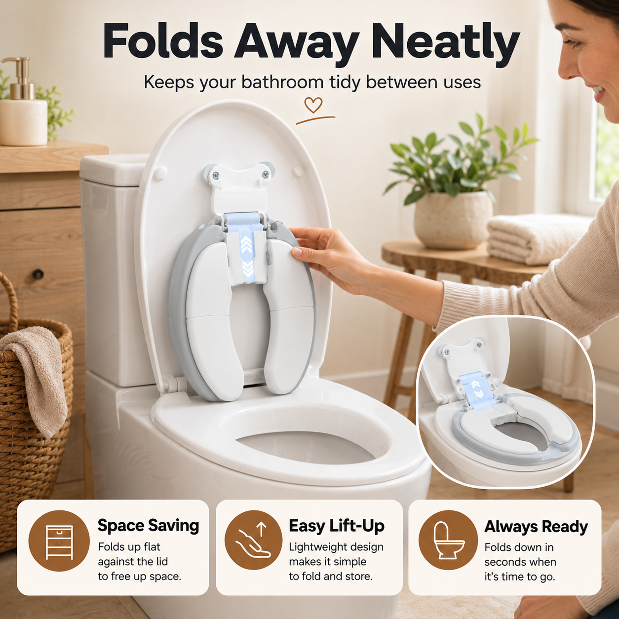 🚽 Toddler Toilet Training Seat – Make Potty Training Easier, Safer & Stress-Free