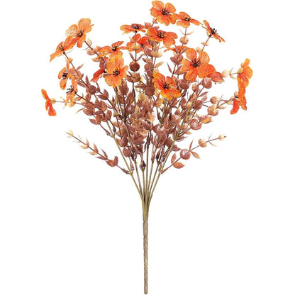 💐 summerwins Colorful UV Resistant Fake Flower Bouquet 🌸 Decorative Artificial Floral Arrangement for Home, Garden, Party & Wedding Decor