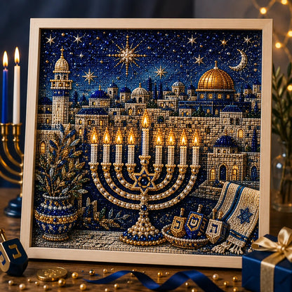 🎁Last Day 49% OFF - 🕎✨DIY Hanukkah Pearl Art Kit