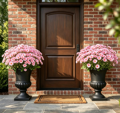 ⚡Last Day 70% OFF🌼Welcome autumn- Artificial Outdoor Sunset Mums Flowers - UV resistant, Waterproof, Windproof