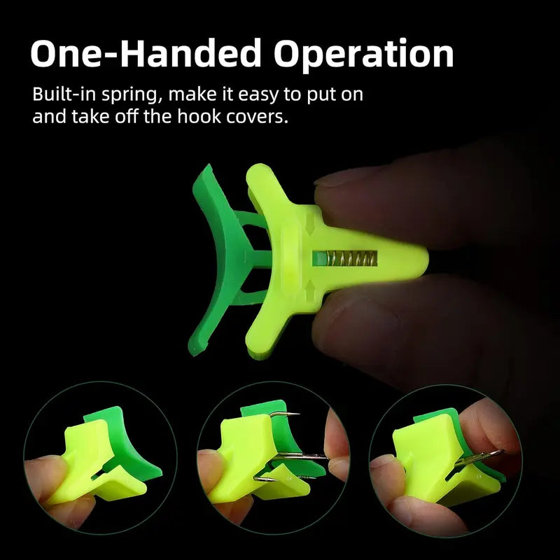 🎣 Treble Hook Protector Covers – Tangle-Free Fishing Lure Hook Guards