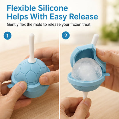 Mini Soccer Ball Silicone Popsicle Mold Set